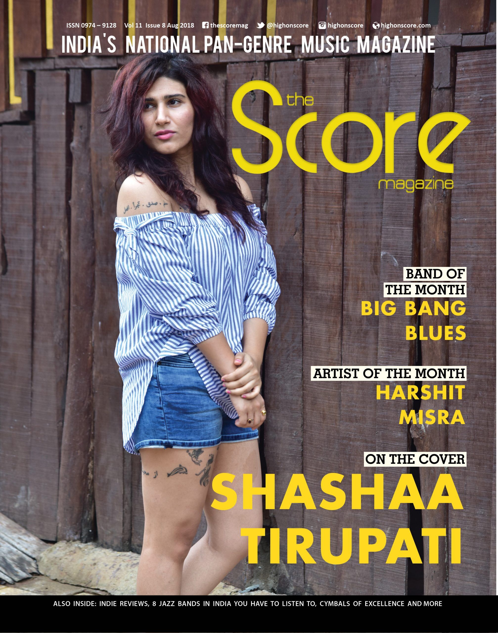 August 2018 Issue Featuring Shashaa Tirupati On The Cover