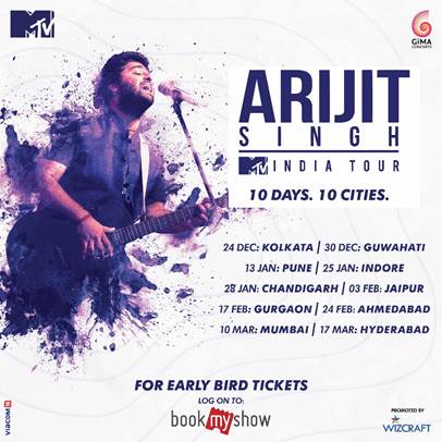Arijit Singh Live In Concert 10 Cities Across India Highonscore The Score Magazine Voot.com ) about arijit and his musical tour with mtv india.